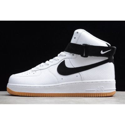 Nike Air Force 1 High Beyaz / Siyah Kaykay Ayakkabı Türkiye - Z6E7YD3N